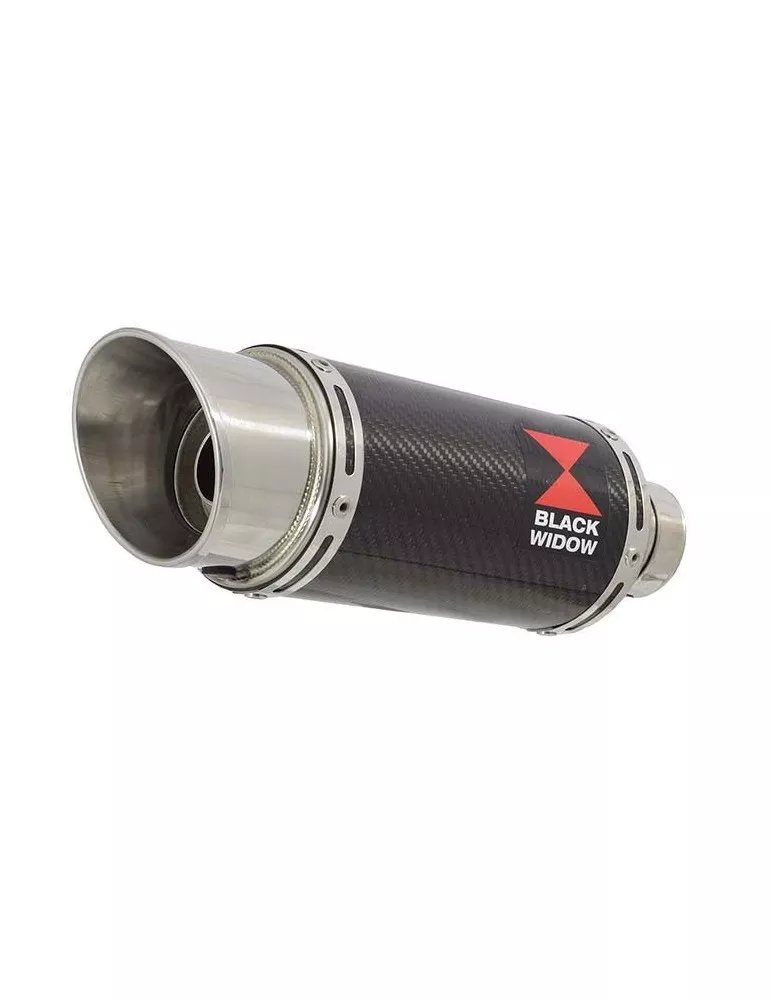 GSX 750 Inazuma Tube de raccord et Silencieux Rond En Carbone 200mm