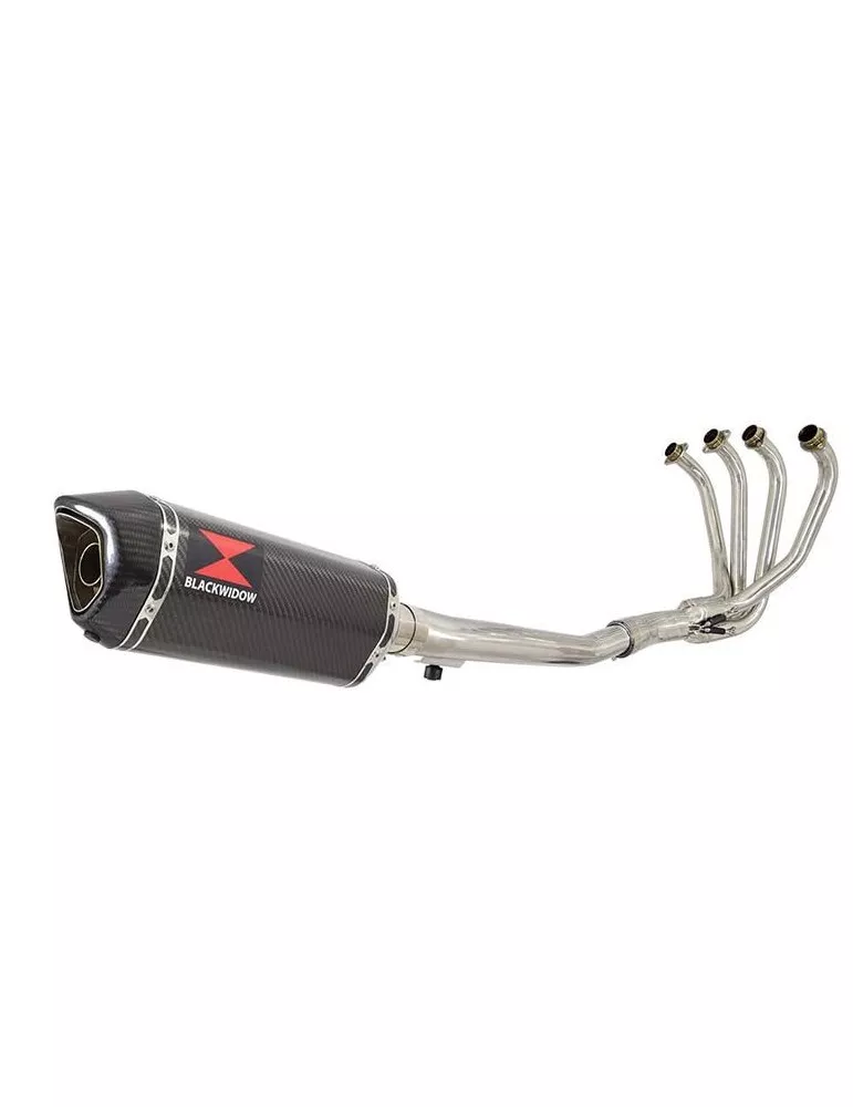 GSX 750 Inazuma Ligne complète & Silencieux Hexagonale En Carbone 300mm