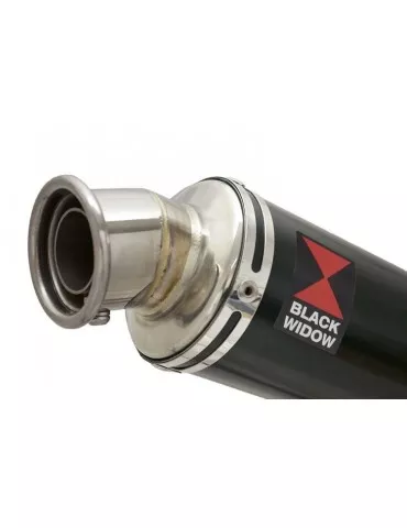 Yamaha YZF R1 98-01 Kit Silencieux & Silencieux Rond Noir En Inox 350mm