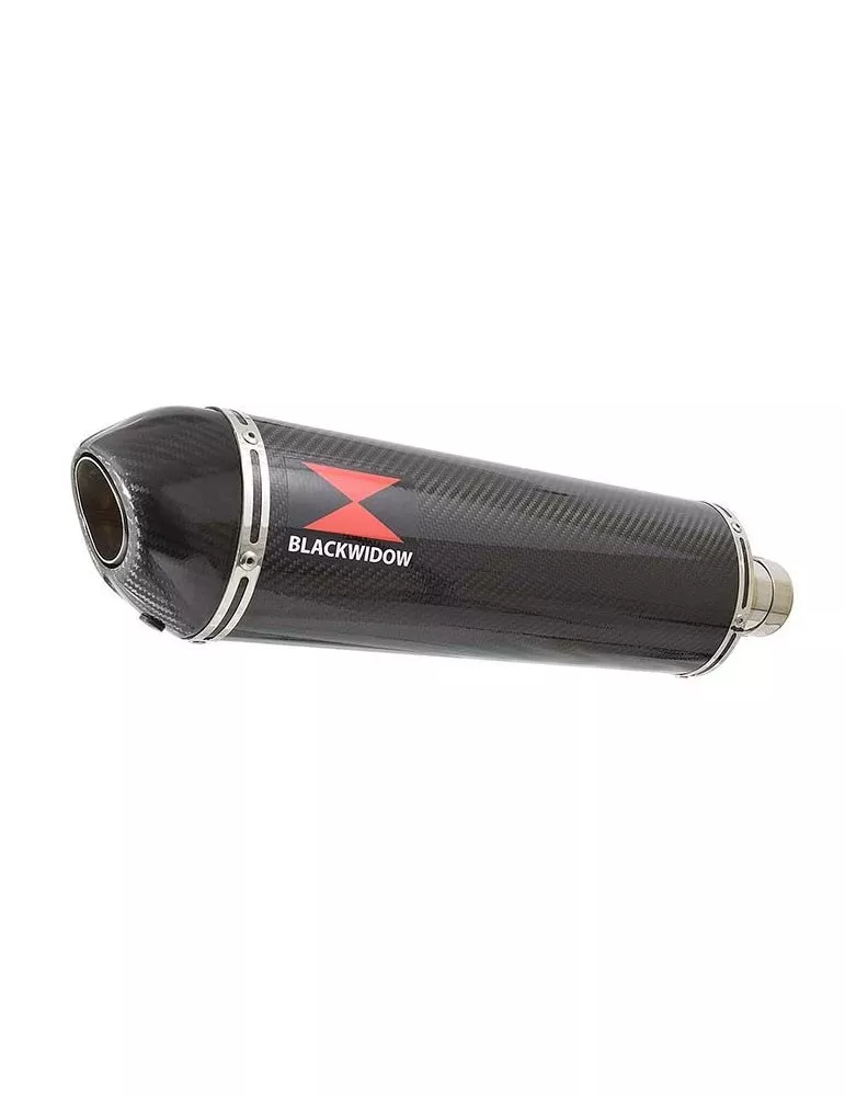 GSF 650 GSF650 Bandit 2007-2016 Tube de raccord et Silencieux Ovale En Carbone 400mm