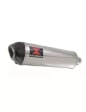 GSF 600 GSF600 Bandit 1995-2004 Refroidissement à Huile / Tube de raccord et Silencieux Ovale En Inox + Canule En Carbone 400mm