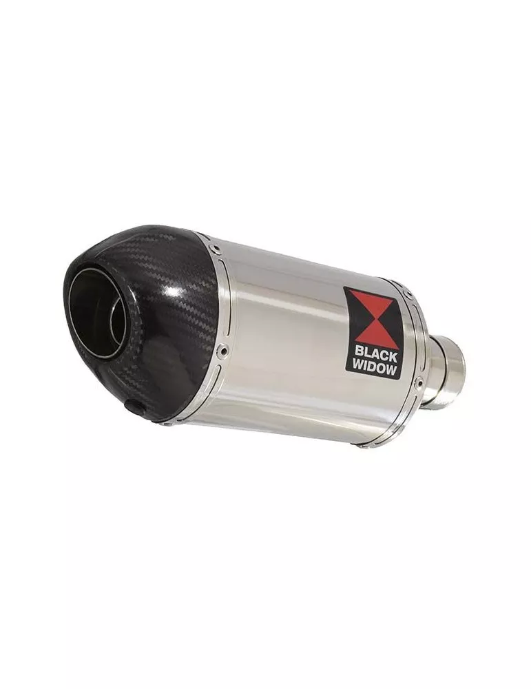 GSF 600 GSF600 Bandit 1995-2004 Refroidissement à Huile / Tube de raccord et Silencieux Ovale En Inox + Canule En Carbone 200mm