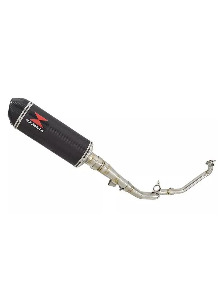 Collecteur + Décatalyseur + Silencieux Podium Carbone 300mm