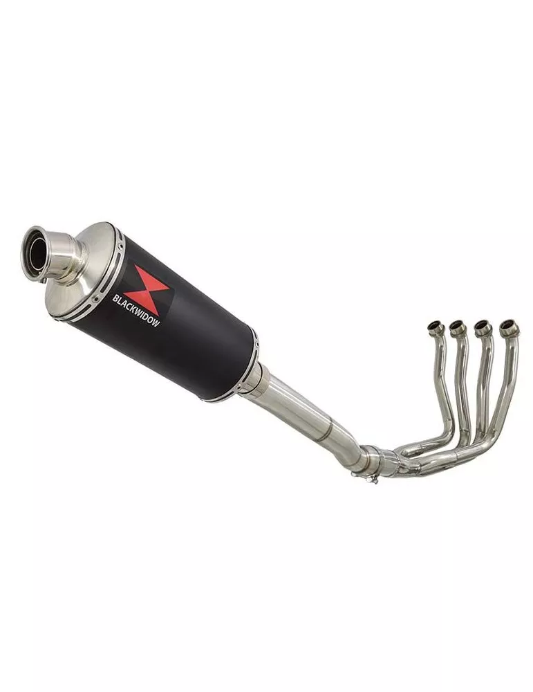 Yamaha YZF R1 98-01 Ligne complète & Silencieux Ovale Noir En Inox 300mm