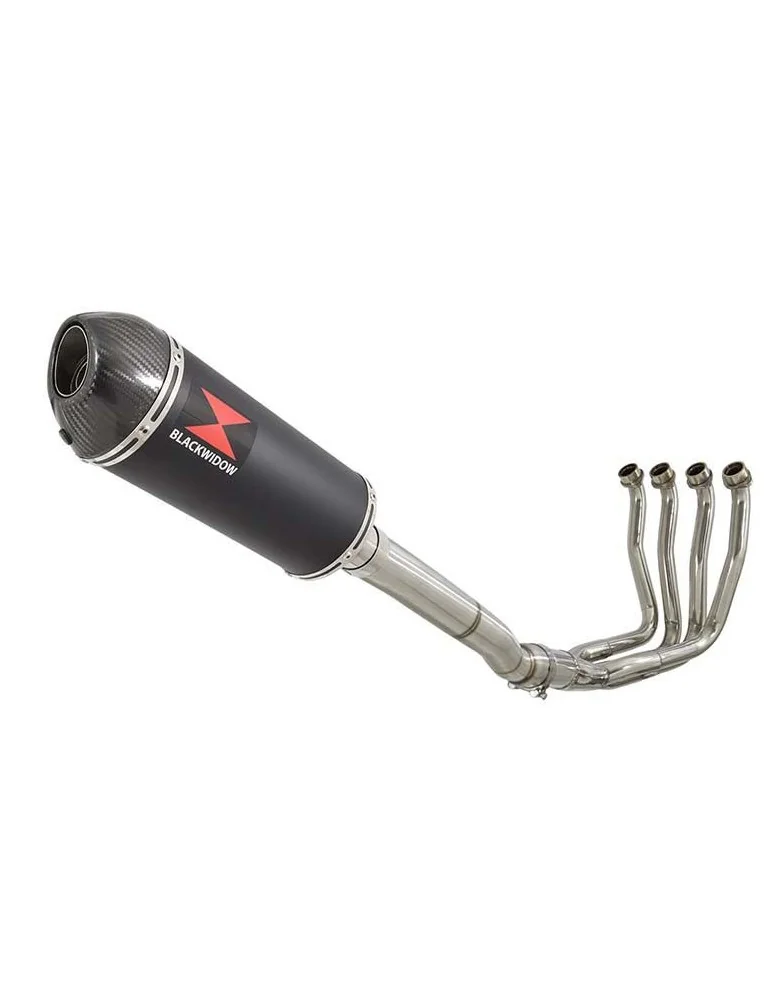 Yamaha YZF R1 98-01 Ligne complète & Silencieux Ovale Noir En Inox + Canule en Carbone 300mm