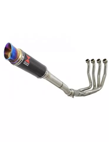 Yamaha YZF R1 98-01 Ligne complète & Silencieux GP Rond En Carbone + Canule En Inox Anodisé 230mm