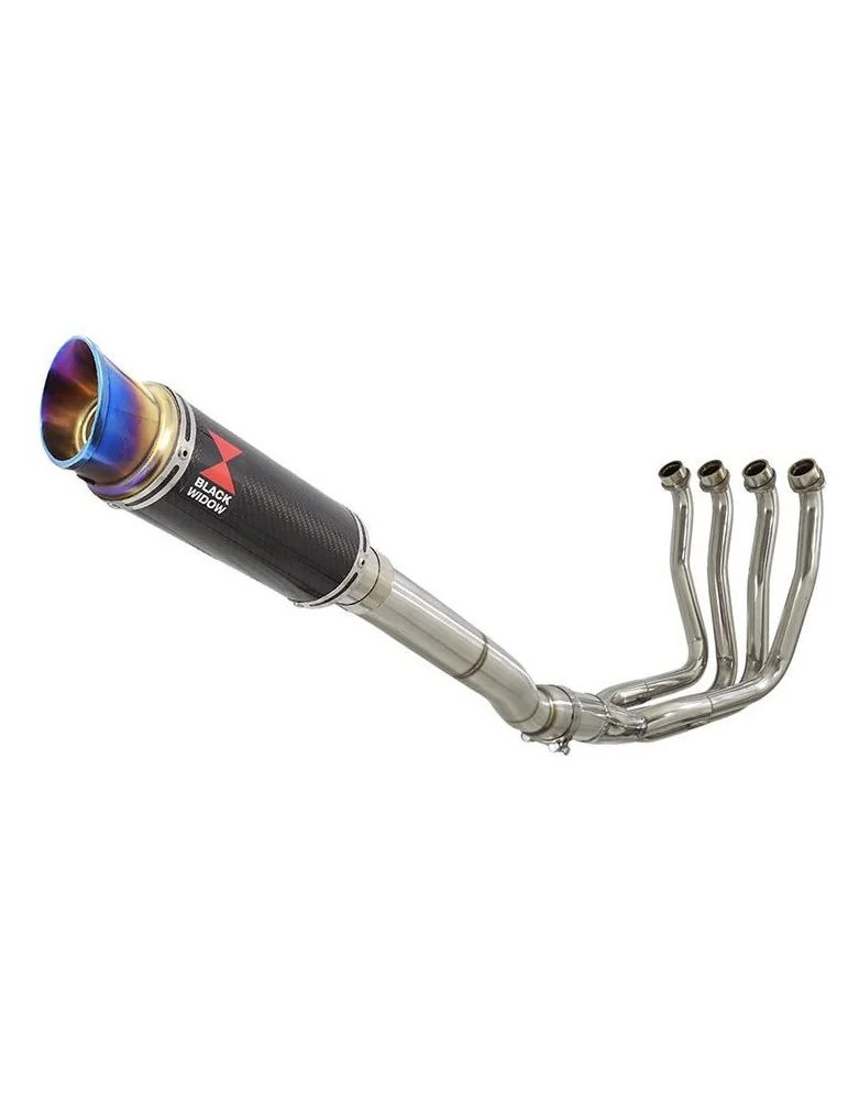 Yamaha YZF R1 98-01 Ligne complète & Silencieux GP Rond En Carbone + Canule En Inox Anodisé 230mm