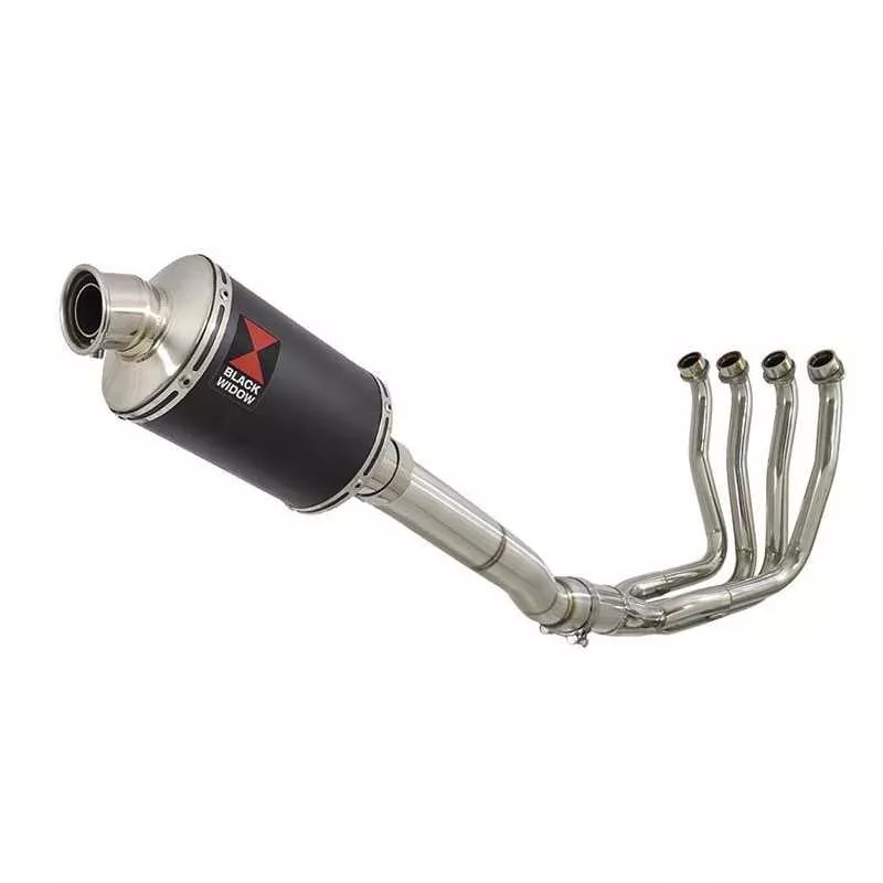Yamaha YZF R1 98-01 Ligne complète & Silencieux Ovale Noir En Inox 230mm