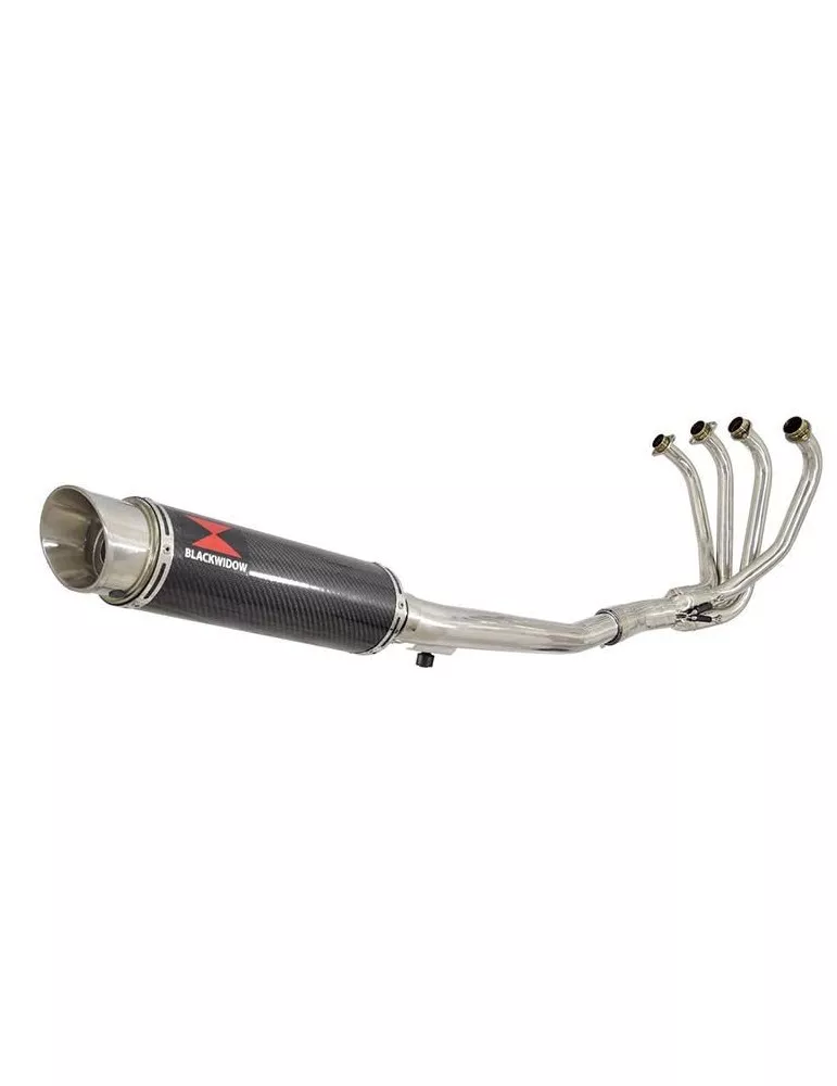 GSF600 Bandit 1995-2004 Refroidissement à Huile / Ligne complète & Silencieux GP Rond En Carbone 360mm