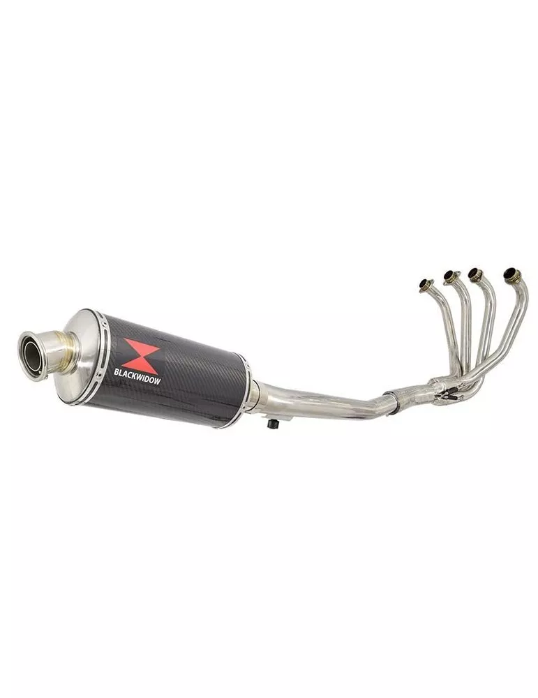 GSF600 Bandit 1995-2004 Refroidissement à Huile / Ligne complète & Silencieux Ovale En Carbone 300mm