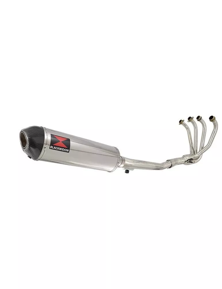 GSF650 Bandit 2005-2006 K5 K6 Ligne complète & Silencieux Ovale En Inox + Canule en Carbone 400mm