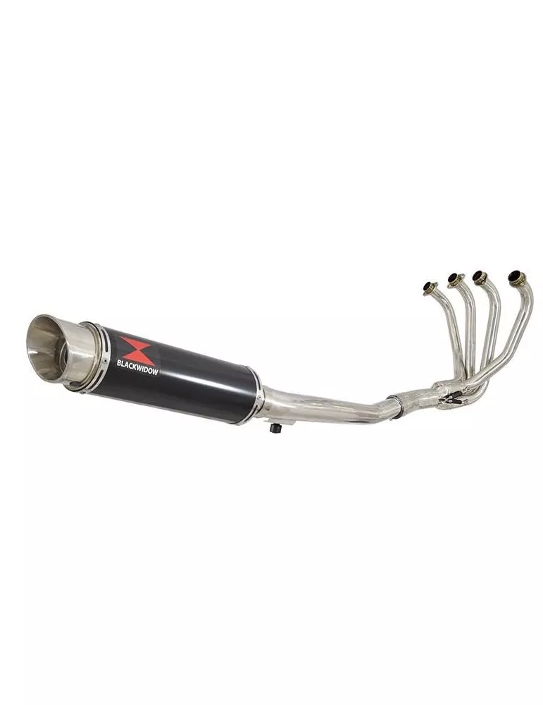GSF650 Bandit 2005-2006 K5 K6 Ligne complète & Silencieux Rond GP Style Noir En Inox 360mm