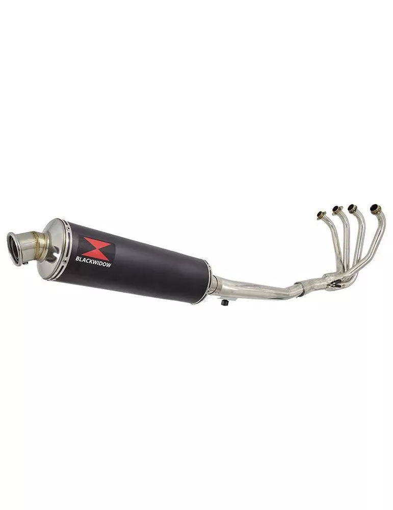 GSF650 Bandit 2005-2006 K5 K6 Ligne complète & Silencieux ​​​​​​​Ovale Noir En Inox 400mm