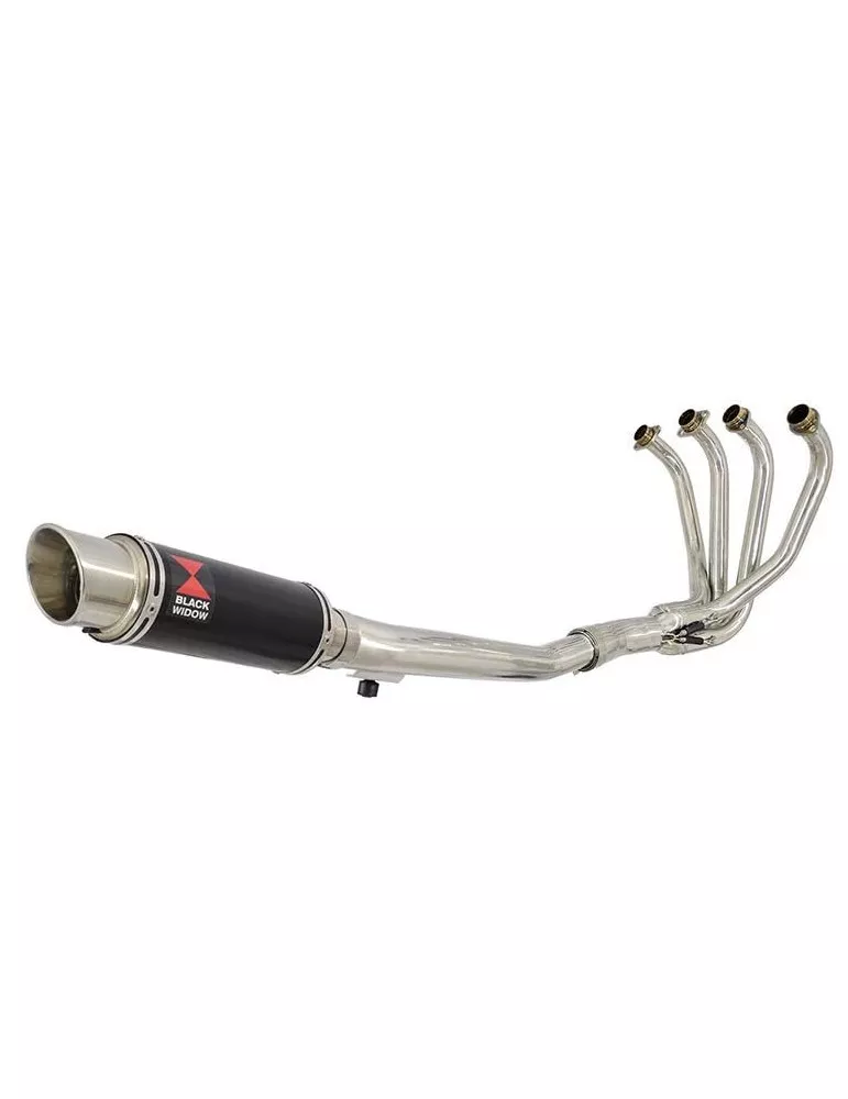 GSF650 Bandit 2005-2006 K5 K6 Ligne complète & Silencieux Rond GP Style Noir En Inox 230mm