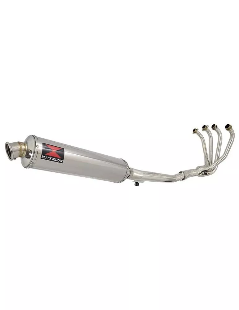 GSF600 Bandit 1995-2004 Refroidisement à Huile / Ligne complète & Silencieux Rond En Inox 450mm