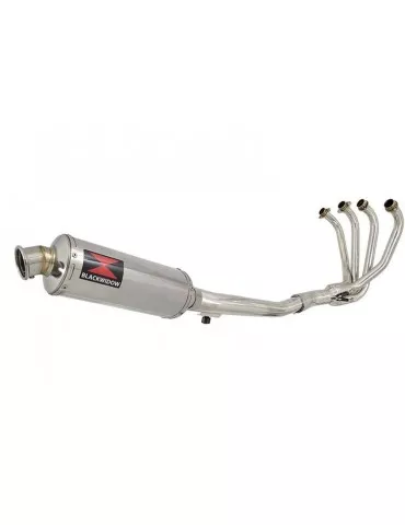 GSF600 Bandit 1995-2004 Refroidissement à Huile / Ligne complète & Silencieux Rond En Inox 300mm