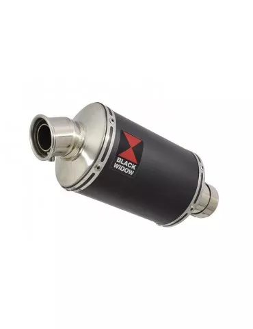 Yamaha YZF R1 98-01 Silencieux Kit & Silencieux Ovale Noir En Inox 230mm