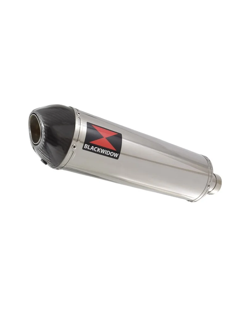 SV650 1998-2002 tube de raccord et Silencieux Ovale en Inox + Canule en Carbone 400mm