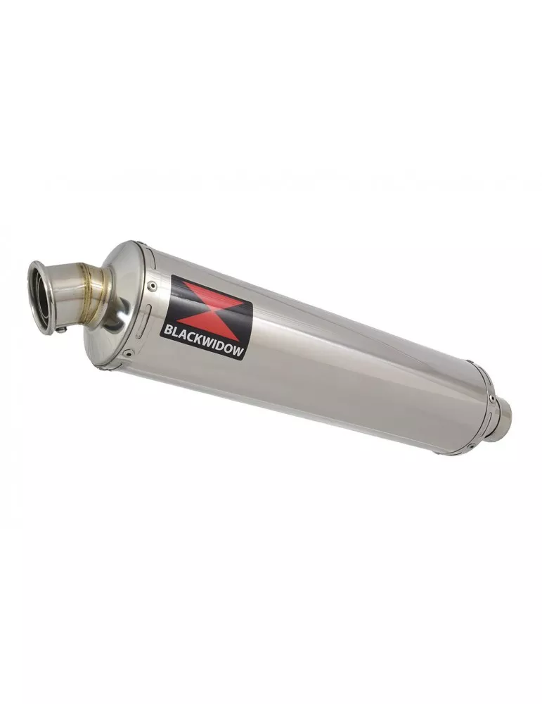 SV650 1998-2002 Tube de raccord et Silencieux Rond en Inox 400mm