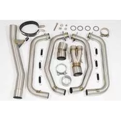 GSF650 Bandit 2005-2006 K5 K6 Oil Cooled Performance Race Exhaust Black Steel + Carbon Silencieux 200mm