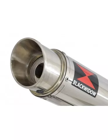 SV650 1998-2002 Tube de raccord et Silencieux GP Rond en Inox 360mm