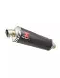 SV650 1998-2002 Tube de raccord et Silencieux Ovale En Carbone 400mm