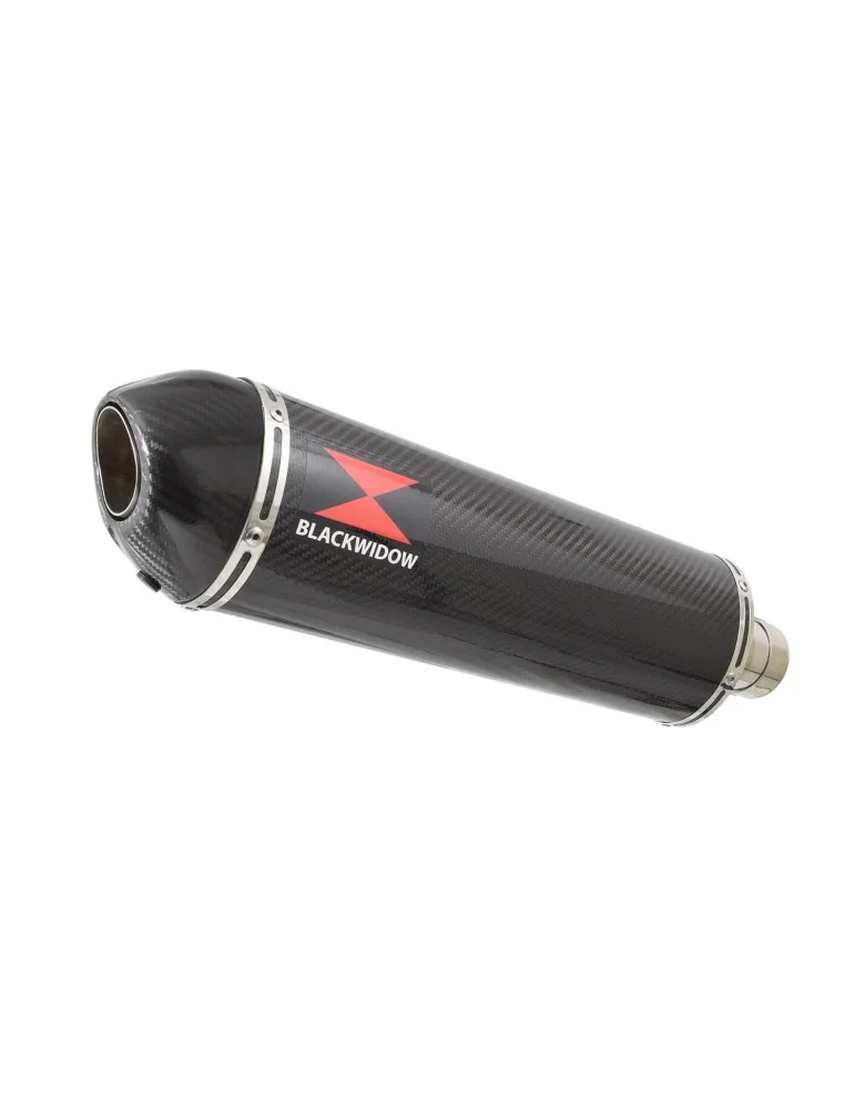 SV650 1998-2002 Tube de raccord et Silencieux Ovale En Carbone 400mm