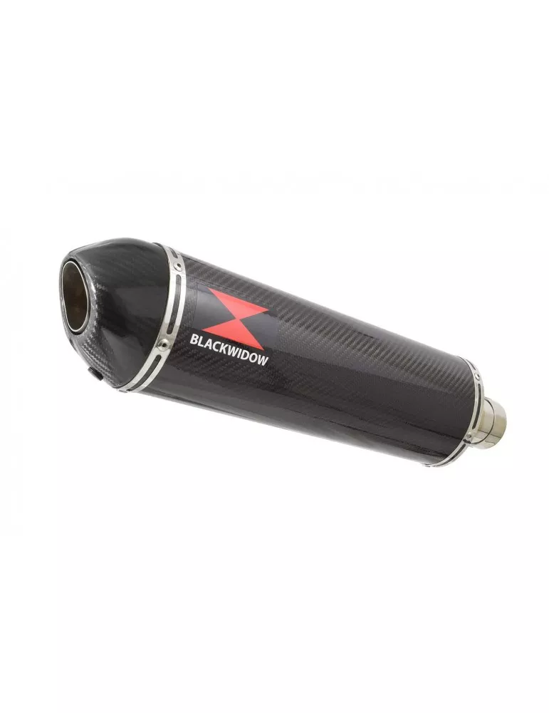 SV650 1998-2002 Tube de raccord et Silencieux Ovale En Carbone 400mm