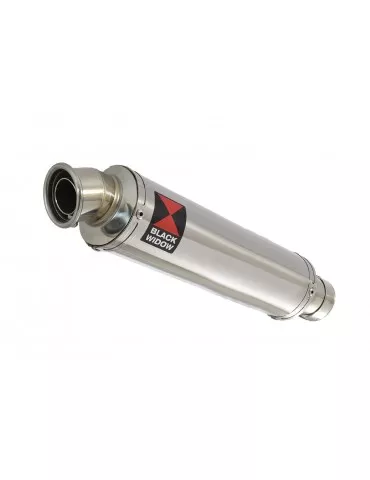 SV650 1998-2002 Tube de raccord et Silencieux Rond en Inox 350mm