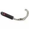MT-09 Tracer 2013-2021  Low Level De-cat Exhaust System with 400mm Oval Carbon Fibre Silencer + Carbon Tip
