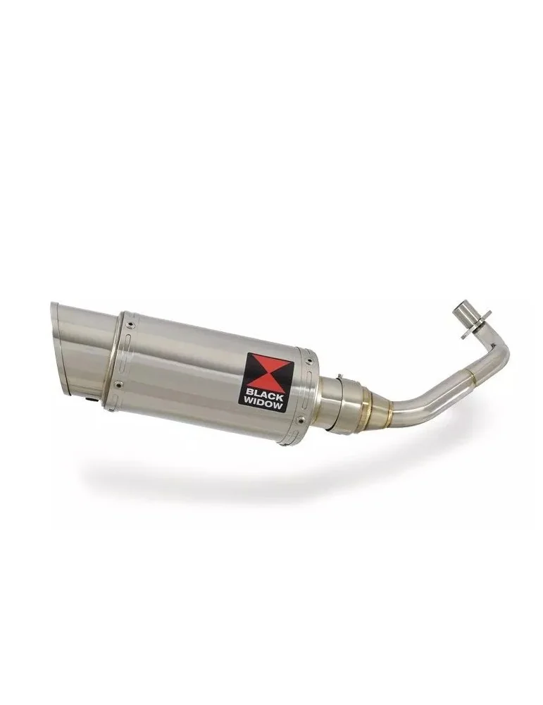 Vespa ET4 125 1996 - 2005 exhaust system with 200mm round stainless steel silencer
