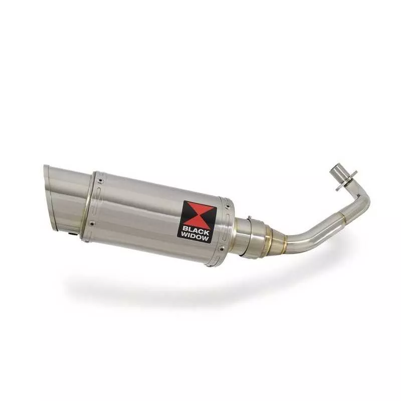 Vespa ET4 125 1996 - 2005 exhaust system with 200mm round stainless steel silencer
