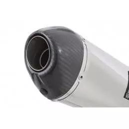 Vespa ET4 125 1996 - 2005 exhaust system with 200mm oval stainless steel silencer + carbon fibre tip