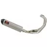 MT09 MT-09 2013-2021 Low Level De-cat Exhaust System with 400mm Oval Stainless Steel Silencer + Carbon Tip