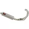 MT09 MT-09 2013-2021 Low Level De-cat Exhaust System with 400mm Oval Stainless Steel Silencer