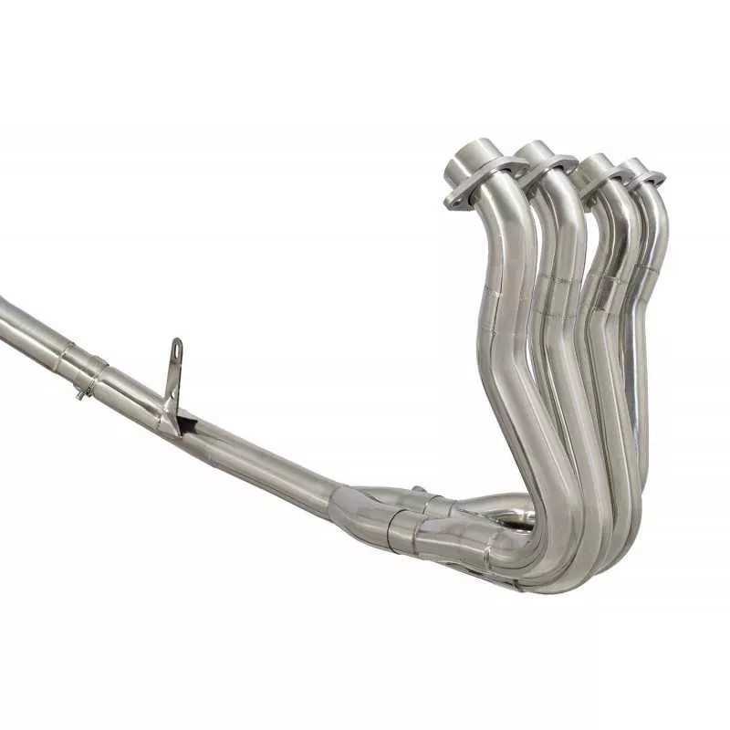GSX-S 1000 F Décatalyseur Race Ligne complètes + Ovale Black Silencieux En Inox 400mm