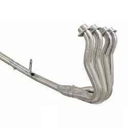 GSX-S 1000 F Décatalyseur Race Ligne complètes + Ovale Silencieux En Inox + Carbon Tip 300mm