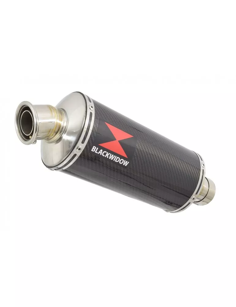 SV650 1998-2002 Tube de raccord et Silencieux Ovale En Carbone 300mm