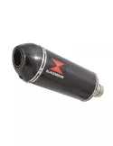 SV650 1998-2002 Tube de raccord et Silencieux Ovale En Carbone 300mm