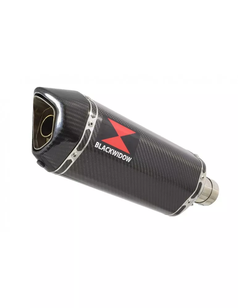 SV650 1998-2002 Tube de raccord et Silencieux Hexagonale En Carbone 300mm