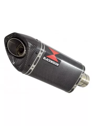 SV650 1998-2002 Tube de raccord et Silencieux Tri Ovale En Carbone 250mm