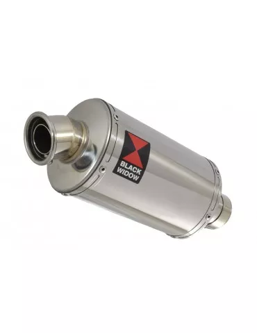 SV650 1998-2002 Tube de raccord et Silencieux Ovale en Inox 230mm