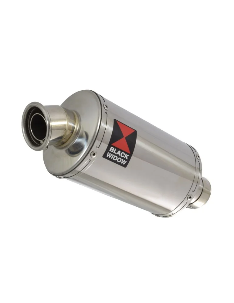 SV650 1998-2002 Tube de raccord et Silencieux Ovale en Inox 230mm