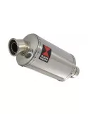 SV650 1998-2002 Tube de raccord et Silencieux Ovale en Inox 230mm