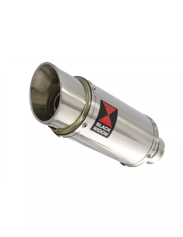 SV650 1998-2002 Tube de raccord et Silencieux Rond en Inox 200mm