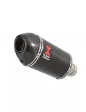 SV650 1998-2002 Tube de raccord et Silencieux Ovale En Carbone 200mm