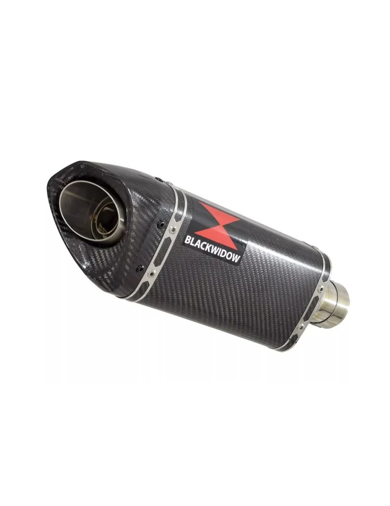 GSXR1000 K7 K8 4-1 Tube de raccord DECATA + Silencieux Tri Ovale En Carbone 250mm