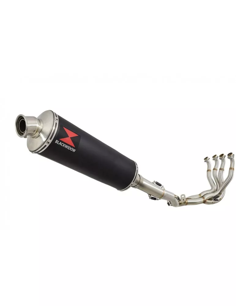 GSXR 1000 L2-L6 2012-2016 Decata Ligne complète + Silencieux Ovale Noir en Inox 400mm