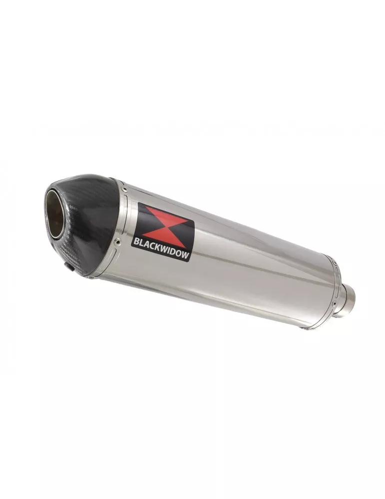 GSXR1000 L2 L3 L4 L5 L6 2012 - 2016 Tube de raccord et Silencieux Ovale En Inox + Canule en carbone 400mm