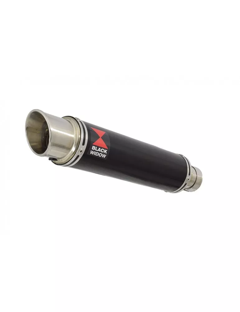 GSXR 1000 K9 L0 L1 4-1 Decata Conversion Kit / Silencieux Rond GP Style Noir En Inox 350mm